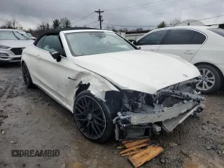 2017 Mercedes-Benz C 63 AMG with VIN WDDWK8GB0HF523852, listed as a Copart auction lot 83946354 with 32,202 mi miles and Salvage title. Bid and sale history available at DreamBid. Image 4.
