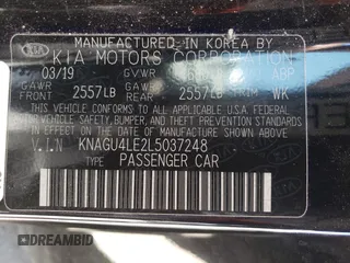 2020 Kia Optima Hybrid EX with VIN KNAGU4LE2L5037248, listed as a Copart auction lot 67170544 with 68,746 mi miles and Salvage Title. Bid and sale history available at carsss.com. Image 15.