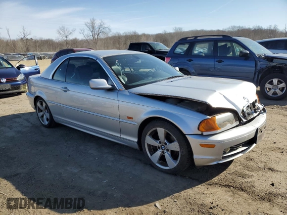 2001 BMW 3 Series 330Ci with VIN WBABS53431JU80364, listed as a Copart auction lot 48250845 with 231,367 mi miles and Non Repairable. Bid and sale history available at carsss.com. Image 4.