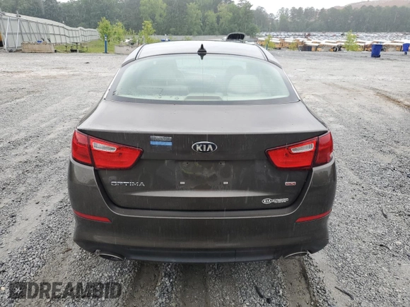 2015 Kia Optima LX with VIN 5XXGM4A70FG361516, listed as a Copart auction lot 58565875 with 108,041 mi miles and Salvage title. Bid and sale history available at DreamBid. Image 6.