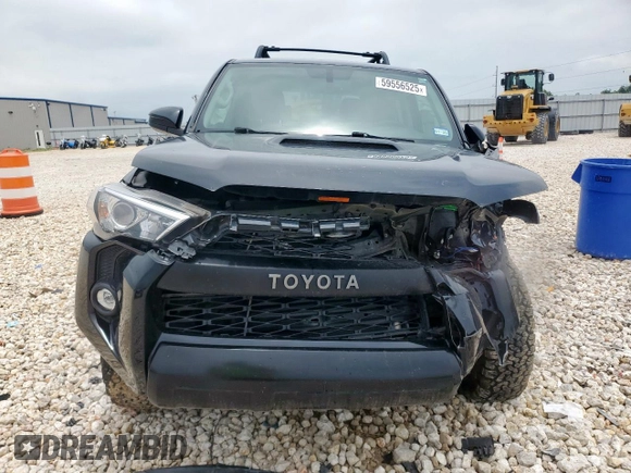 2019 Toyota 4Runner SR5 with VIN JTEBU5JR6K5721383, listed as a Copart auction lot 59556525 with 82,108 mi miles and Salvage title. Bid and sale history available at DreamBid. Image 5.