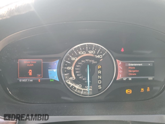 2013 Ford Edge Limited with VIN 2FMDK4KC3DBB58262, listed as a Copart auction lot 52148045 with 61,457 mi miles and Salvage Title. Bid and sale history available at carsss.com. Image 9.