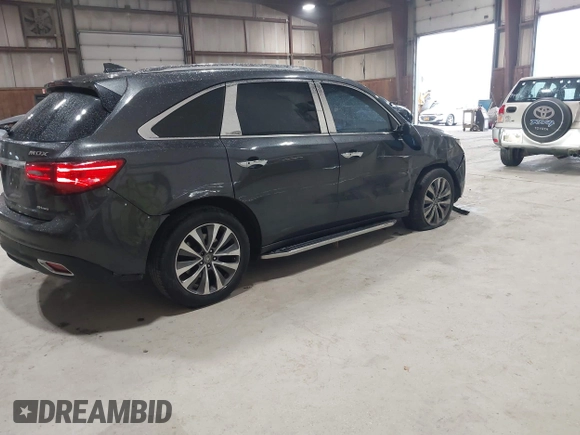 2016 Acura MDX w/Tech with VIN 5FRYD4H40GB017297, listed as a IAAI auction lot 41899975 with 95,757 mi miles. Bid and sale history available at carsss.com. Image 4.