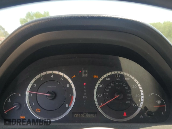 2009 Honda Accord LX-S with VIN 1HGCS12379A003510, listed as a Copart auction lot 53177415 with 108,376 mi miles and Salvage Title. Bid and sale history available at DreamBid. Image 9.