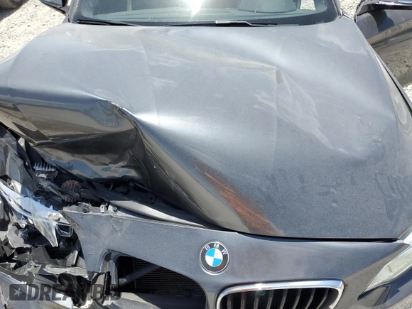 2015 BMW 2 Series M235i with VIN WBA1J7C55FV253647, listed as a Copart auction lot 60231395 with 57,639 mi miles and Salvage title. Bid and sale history available at DreamBid. Image 11.