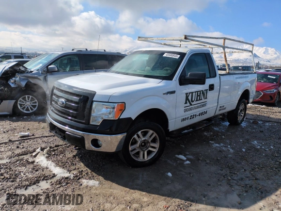 2012 Ford F-150 XL with VIN 1FTNF1EF2CKD44980, listed as a Copart auction lot 45500845 with 252,474 mi miles and Salvage title. Bid and sale history available at DreamBid. Image 1.