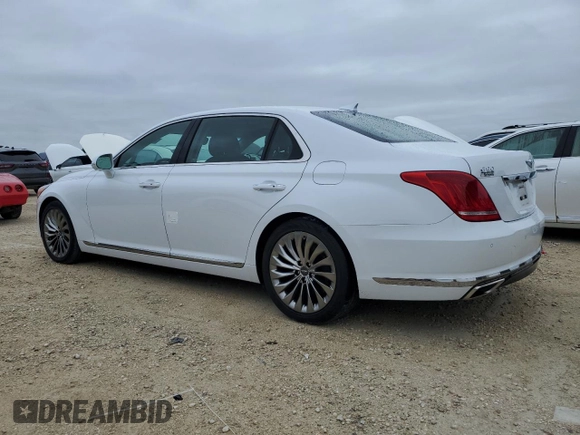 2019 Genesis G90 Premium with VIN KMHG34JA3KU052606, listed as a Copart auction lot 74087844 with 12,831 mi miles and Non Repairable. Bid and sale history available at DreamBid. Image 2.
