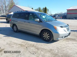 2008 Honda Odyssey EX-L with VIN 5FNRL38708B037595, listed as a IAAI auction lot 41986405 with 200,342 mi miles. Bid and sale history available at carsss.com. Image 1.