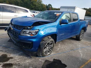 2021 Chevrolet Colorado 4WD Work Truck with VIN 1GCGTBEN4M1186566, listed as a Copart auction lot 75262794 with 94,819 mi miles and Salvage Title. Bid and sale history available at carsss.com. Image 1.