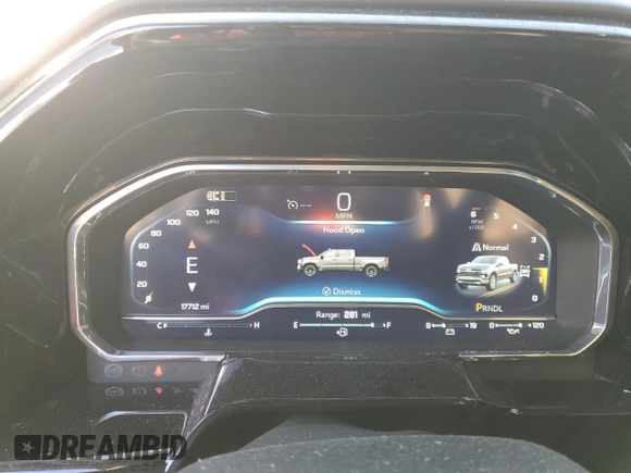2024 Chevrolet Silverado 1500 LT with VIN 1GCPDKEK5RZ157847, listed as a Copart auction lot 83066704 with 17,712 mi miles and Clean Title. Bid and sale history available at DreamBid. Image 9.
