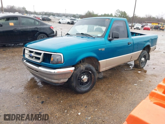 1995 Ford Ranger Splash with VIN 1FTCR10A0SUA22707, listed as a IAAI auction lot 41525471 with 179,976 mi miles. Bid and sale history available at carsss.com. Image 2.
