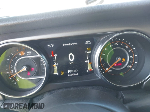 2021 Jeep Wrangler Unlimited Willys with VIN 1C4HJXDN7MW535893, listed as a IAAI auction lot 41984525 with 61,945 mi miles and . Bid and sale history available at DreamBid. Image 7.
