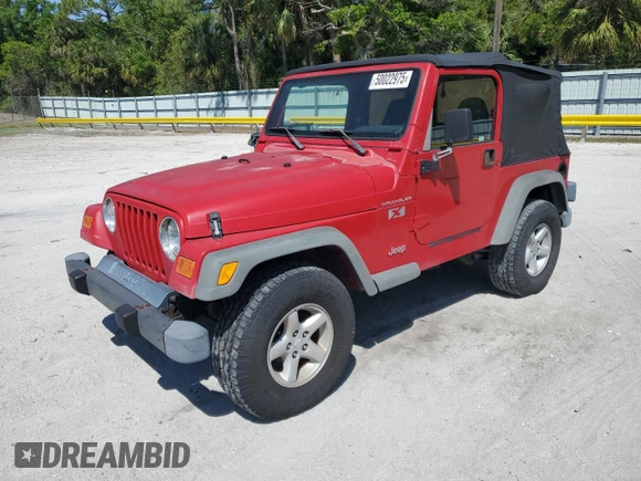 2002 Jeep Wrangler X with VIN 1J4FA39S22P746547, listed as a Copart auction lot 50022975 with 189,329 mi miles and Clean Title. Bid and sale history available at carsss.com. Image 1.