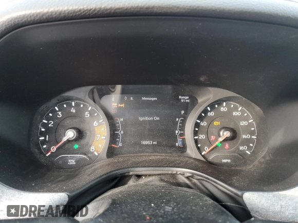 2022 Jeep Compass Latitude Lux with VIN 3C4NJDFB2NT221516, listed as a Copart auction lot 45726005 with 16,953 mi miles and Salvage title. Bid and sale history available at DreamBid. Image 9.