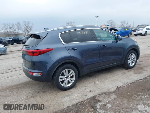 2017 Kia Sportage LX with VIN KNDPM3AC0H7094509, listed as a IAAI auction lot 42013242 with 161,918 mi miles. Bid and sale history available at carsss.com. Image 4.