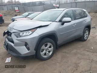 2021 Toyota RAV4 XLE with VIN 2T3P1RFVXMC218145, listed as a IAAI auction lot 41883543 with 3 mi miles. Bid and sale history available at carsss.com. Image 2.