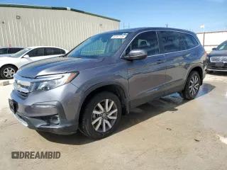 2019 Honda Pilot EX-L z VIN 5FNYF5H52KB008216, wystawiony jako Copart lot #46361125 z przebiegiem 65 315 mil mil oraz Czysty tytuł • Clean title. Historia ofert i sprzedaży dostępna na DreamBid. Obrazek 1.