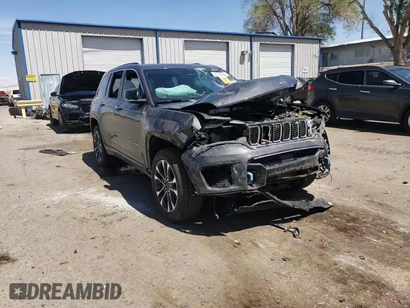 2022 Jeep Grand Cherokee Overland with VIN 1C4RJYD66N8716069, listed as a Copart auction lot 53186905 with Not provided miles and Salvage title. Bid and sale history available at DreamBid. Image 11.