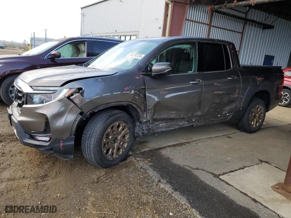 2021 Honda Ridgeline RTL-E with VIN 5FPYK3F78MB020661, listed as a Copart auction lot 85374724 with 18,708 mi miles and Salvage Title. Bid and sale history available at carsss.com. Image 1.
