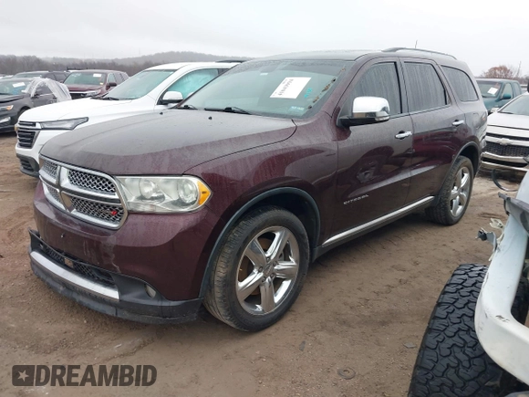 2012 Dodge Durango Citadel with VIN 1C4RDHEGXCC257282, listed as a IAAI auction lot 41043994 with 235,417 mi miles and . Bid and sale history available at DreamBid. Image 2.