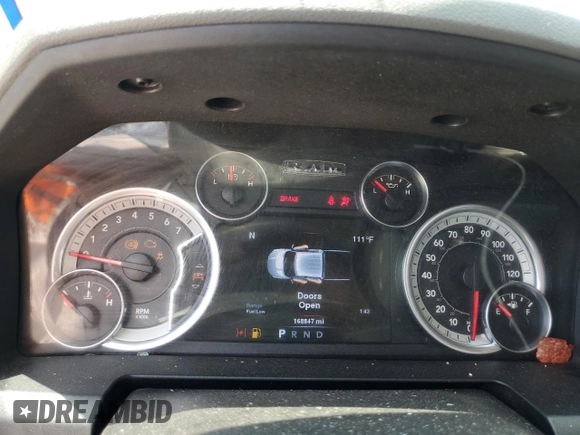 2014 Ram 1500 Lone Star z VIN 1C6RR6LG5ES114085, wystawiony jako Copart lot #66417334 z przebiegiem 168 847 mil mil oraz Szkoda całkowita • Salvage title. Historia ofert i sprzedaży dostępna na DreamBid. Obrazek 9.