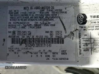 2012 Ford Fusion Hybrid z VIN 3FADP0L38CR171141, wystawiony jako Copart lot #61492425 z przebiegiem 275 312 mil mil oraz Czysty tytuł • Clean title. Historia ofert i sprzedaży dostępna na DreamBid. Obrazek 12.