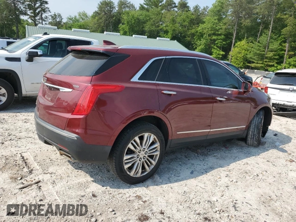 2017 Cadillac XT5 Premium Luxury AWD with VIN 1GYKNERS1HZ112898, listed as a Copart auction lot 58984795 with 140,803 mi miles and Salvage title. Bid and sale history available at DreamBid. Image 3.