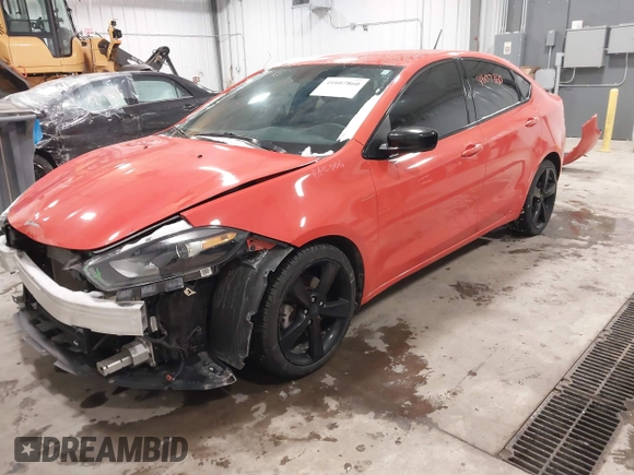2015 Dodge Dart SXT z VIN 1C3CDFBB6FD299695, wystawiony jako IAAI lot #41607860 z przebiegiem 107 665 mil mil oraz . Historia ofert i sprzedaży dostępna na DreamBid. Obrazek 2.
