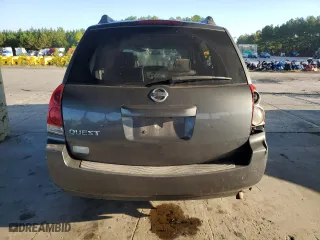 2006 Nissan Quest S Special Edition with VIN 5N1BV28UX6N101180, listed as a Copart auction lot 72164084 with 736 mi miles and Salvage Title. Bid and sale history available at carsss.com. Image 6.