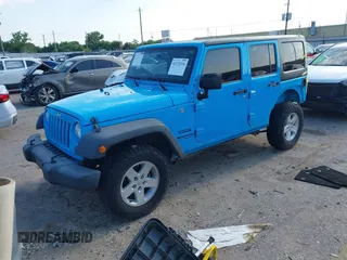 2017 Jeep Wrangler Unlimited Sport with VIN 1C4BJWDG2HL635831, listed as a IAAI auction lot 42172316 with 95,510 mi miles and . Bid and sale history available at DreamBid. Image 18.