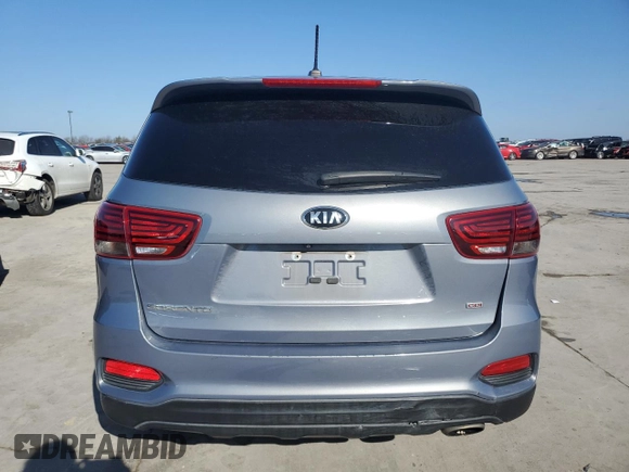 2020 Kia Sorento LX with VIN 5XYPG4A35LG687193, listed as a Copart auction lot 47012195 with 0 mi miles and Salvage Title. Bid and sale history available at carsss.com. Image 6.