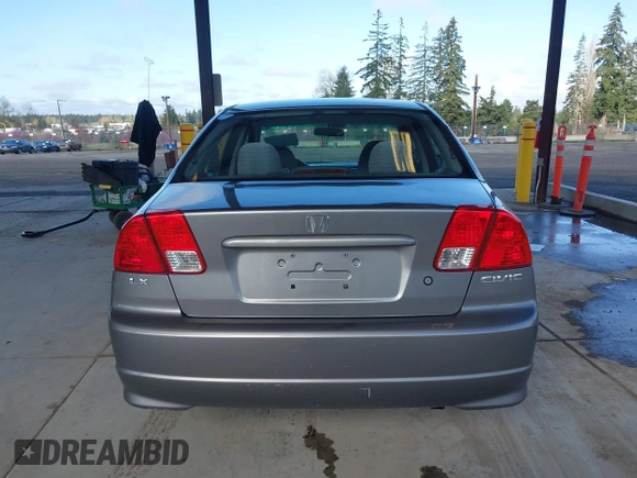 2004 Honda Civic LX with VIN 2HGES165X4H536000, listed as a IAAI auction lot 41950233 with 214,537 mi miles. Bid and sale history available at carsss.com. Image 16.