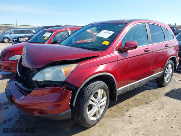 2010 Honda CR-V EX-L with VIN 5J6RE3H7XAL006572, listed as a IAAI auction lot 41985110 with 210,927 mi miles. Bid and sale history available at carsss.com. Image 17.
