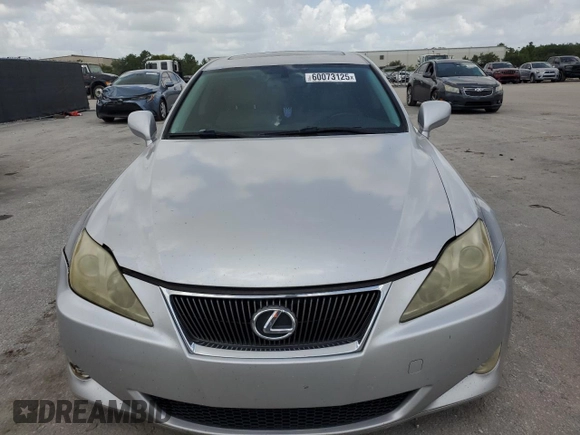 2006 Lexus IS 350 with VIN JTHBE262165010187, listed as a Copart auction lot 60073125 with 174,635 mi miles and Salvage title. Bid and sale history available at DreamBid. Image 5.