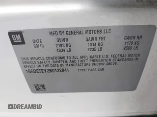 2011 Cadillac CTS Luxury с VIN 1G6DE5EY2B0122041, выставлен на аукционе IAAI как лот 42463617 с пробегом 137 547 миль миль и . История ставок и продаж доступна на DreamBid. Изображение 9.