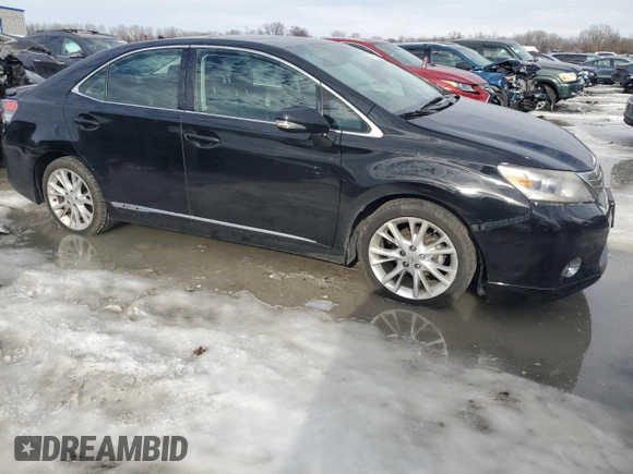 2010 Lexus HS 250h with VIN JTHBB1BA8A2021133, listed as a Copart auction lot 41464225 with 180,810 mi miles and Salvage Title. Bid and sale history available at DreamBid. Image 4.