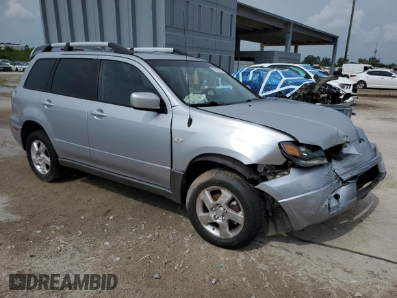 2004 Mitsubishi Outlander XLS z VIN JA4LX41F24U057392, wystawiony jako Copart lot #59284845 z przebiegiem 106 667 mil mil oraz Szkoda całkowita • Salvage title. Historia ofert i sprzedaży dostępna na DreamBid. Obrazek 4.