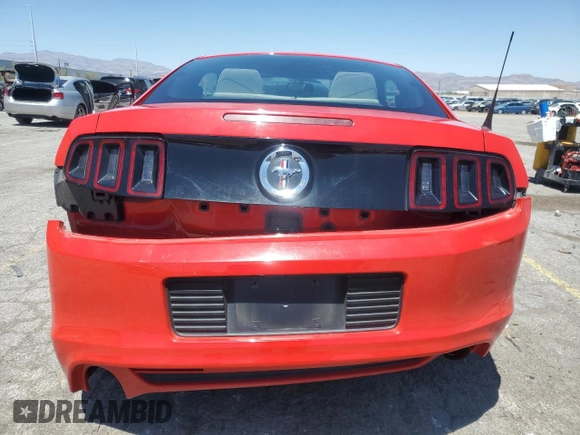 2014 Ford Mustang V6 with VIN 1ZVBP8AM1E5327826, listed as a Copart auction lot 57093825 with 158,268 mi miles and Salvage title. Bid and sale history available at DreamBid. Image 6.