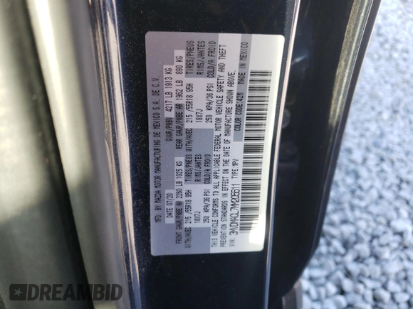 2021 Mazda CX-30 Preferred with VIN 3MVDMACL7MM205611, listed as a Copart auction lot 82017434 with 19,360 mi miles and Salvage Title. Bid and sale history available at DreamBid. Image 13.