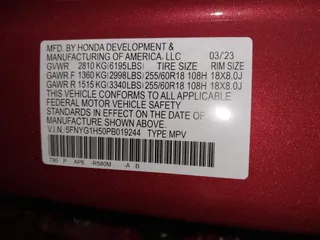 2023 Honda Pilot EX-L z VIN 5FNYG1H50PB019244, wystawiony jako IAAI lot #42091449 z przebiegiem 11 857 mil mil oraz . Historia ofert i sprzedaży dostępna na DreamBid. Obrazek 9.