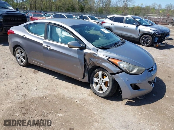 2012 Hyundai Elantra Limited with VIN KMHDH4AE1CU409385, listed as a IAAI auction lot 41985078 with 108,561 mi miles. Bid and sale history available at carsss.com. Image 1.