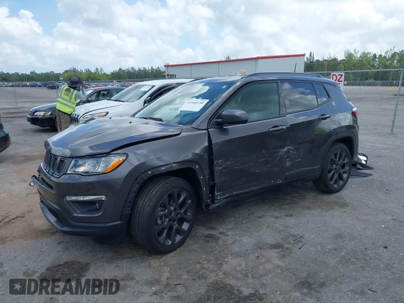 2021 Jeep Compass 80th Anniversary with VIN 3C4NJCEB6MT581320, listed as a IAAI auction lot 41946150 with 16,144 mi miles and . Bid and sale history available at carsss.com. Image 17.