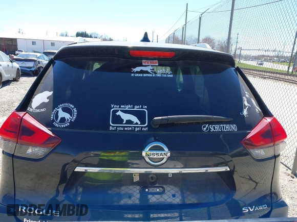2017 Nissan Rogue SL with VIN 5N1AT2MV8HC849781, listed as a IAAI auction lot 41810225 with 75,066 mi miles. Bid and sale history available at carsss.com. Image 16.