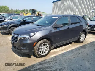 2022 Chevrolet Equinox LS z VIN 3GNAXSEV8NS165060, wystawiony jako Copart lot #58397515 z przebiegiem 53 233 mil mil oraz Szkoda całkowita • Salvage title. Historia ofert i sprzedaży dostępna na DreamBid. Obrazek 1.