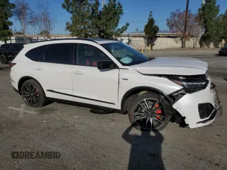 2024 Acura MDX Type S w/Advance Package with VIN 5J8YD8H81RL001171, listed as a Copart auction lot 46134195 with 23,669 mi miles and Salvage Title. Bid and sale history available at carsss.com. Image 4.