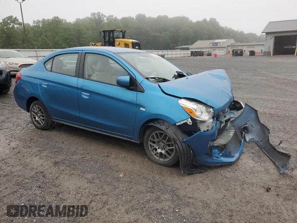 2020 Mitsubishi Mirage ES with VIN ML32F3FJ4LHF13028, listed as a Copart auction lot 58168265 with 135,950 mi miles and Salvage title. Bid and sale history available at DreamBid. Image 4.