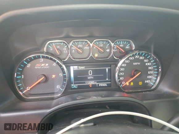2018 Chevrolet Silverado 1500 LT with VIN 3GCUKREC3JG241051, listed as a Copart auction lot 46256955 with 112,360 mi miles and Salvage Title. Bid and sale history available at carsss.com. Image 9.