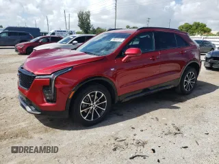 2024 Cadillac XT4 FWD Sport with VIN 1GYFZER48RF164992, listed as a Copart auction lot 68359734 with 3,427 mi miles and Salvage title. Bid and sale history available at DreamBid. Image 1.