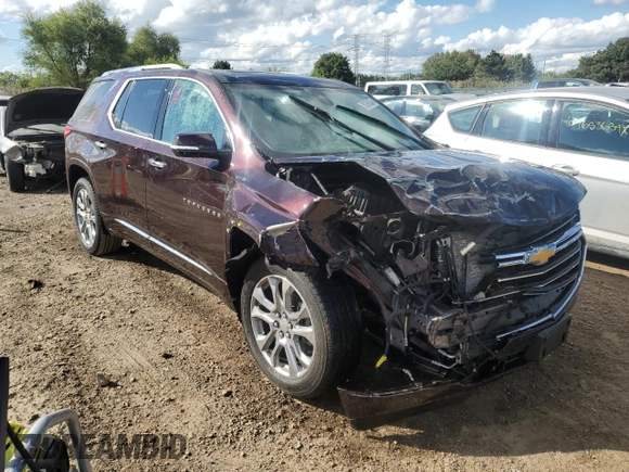2018 Chevrolet Traverse Premier with VIN 1GNEVJKW2JJ100652, listed as a Copart auction lot 70258634 with 84,879 mi miles and Salvage Title. Bid and sale history available at carsss.com. Image 4.
