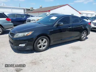 2014 Kia Optima LX with VIN 5XXGM4A78EG296882, listed as a IAAI auction lot 42126103 with 148,004 mi miles. Bid and sale history available at carsss.com. Image 2.